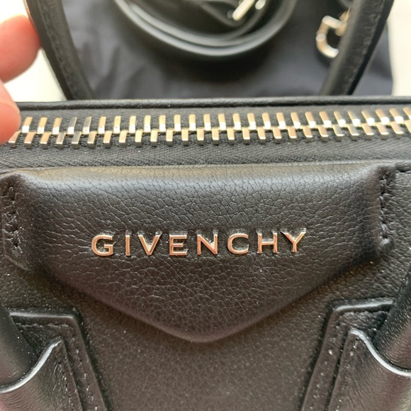 Mini antigona in black sugar with silver hardware - Picture 11 of 12